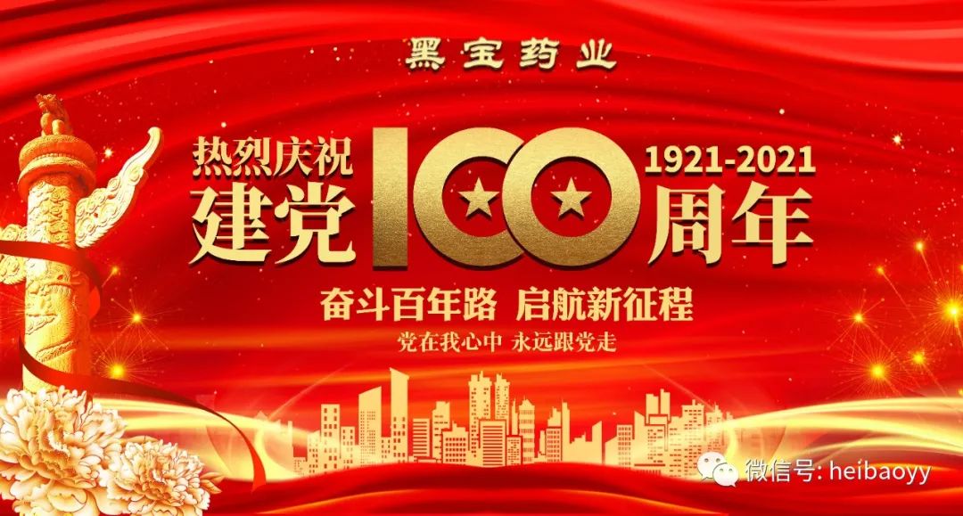 黑(hēi)寶藥業慶祝中國共産黨建黨100周年
